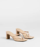 The Best Choice Thong Buckle Mules