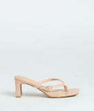 The Best Choice Thong Buckle Mules