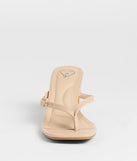 The Best Choice Thong Buckle Mules