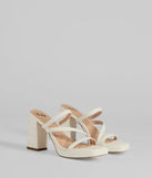 Party Ready Strappy Platform Block Heels