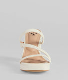 Party Ready Strappy Platform Block Heels