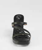 Party Ready Strappy Platform Block Heels