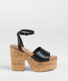 The Pop The Cork Platform Heels in black brings edge and energy to your vibe, ready to elevate any festival look or concert outfit.