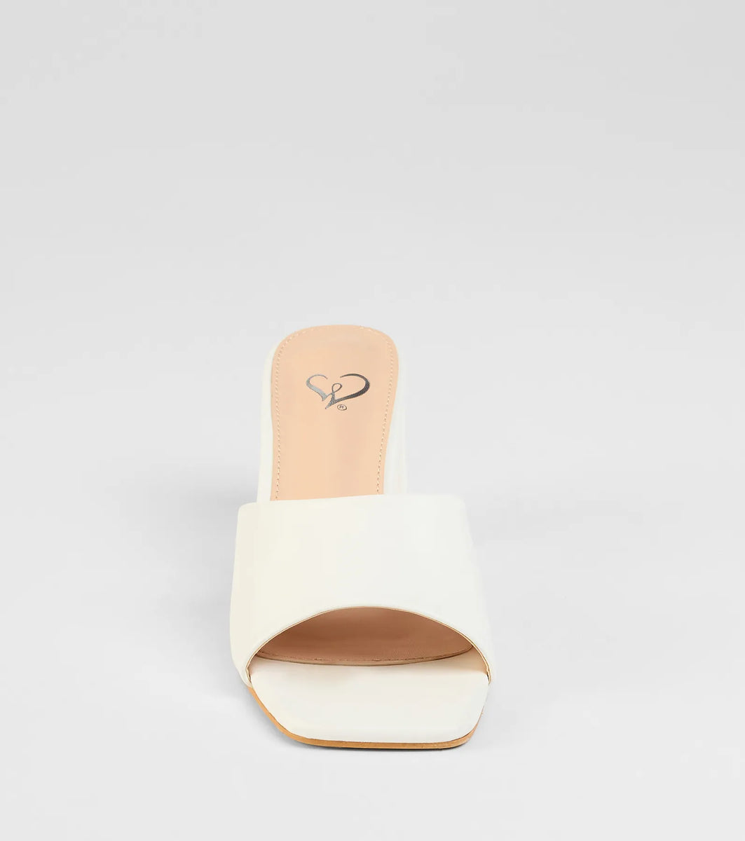 Sunny Days Ahead Block Heel Mules & Windsor