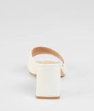 Sunny Days Ahead Block Heel Mules