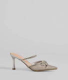 Chic Steps Glitter Mesh Stiletto Pumps