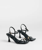 Fabulous Strut Strappy Kitten Heels