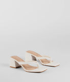 Elevated Chic Thong-Strap Mules