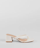 Elevated Chic Thong-Strap Mules