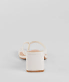 Elevated Chic Thong-Strap Mules