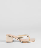 Elevated Chic Thong-Strap Mules