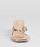 Elevated Chic Thong-Strap Mules