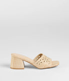 Stay on-trend this season with the Perfect Pair Cutout Block Heel Mules in beige, a must-have for creating stylish and effortless spring outfits for women.