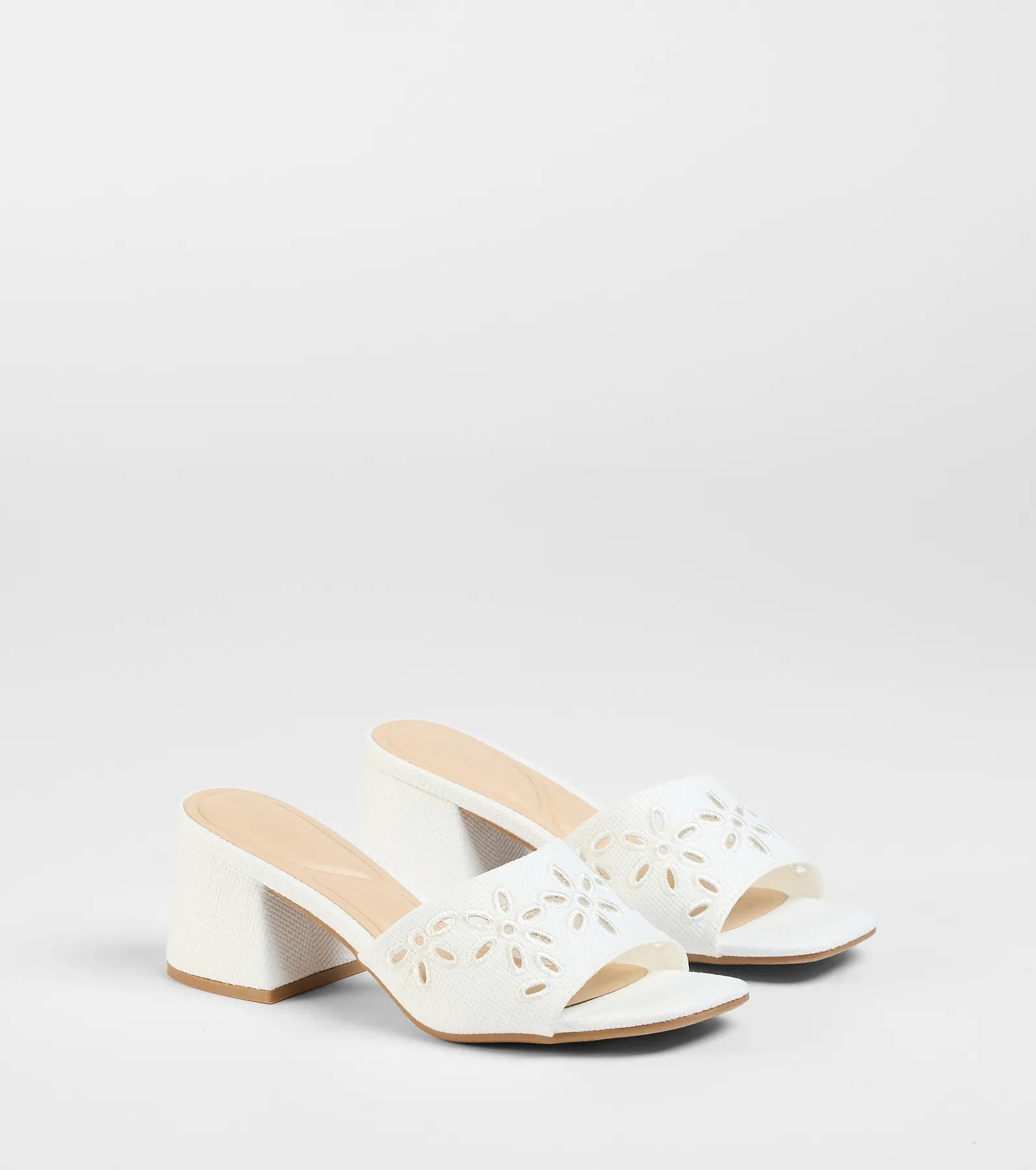 Perfect Pair Cutout Block Heel Mules | Windsor
