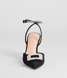 Whether you're dressing up for a romantic date or a Galentine's event, the Luxe Night Out Rhinestone Stiletto Pumps in black are the perfect accessory to elevate your Valentine's Day outfit.