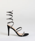 Girly Vibes Rhinestone Spiral Heels