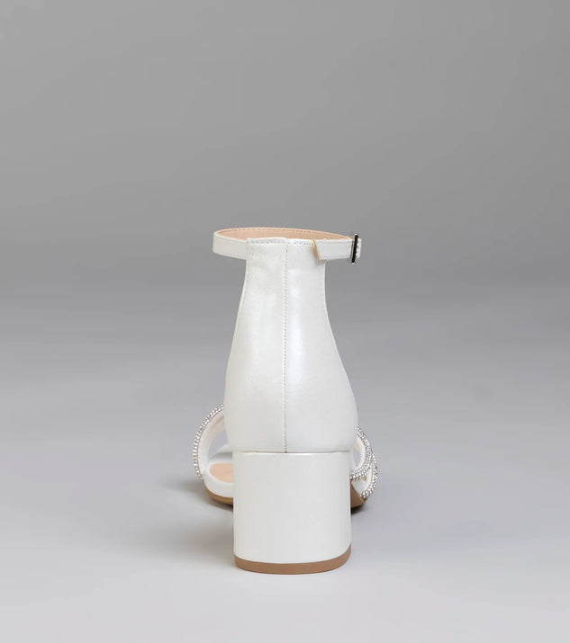 Ultra Luxe Rhinestone Short Block Heels | Windsor