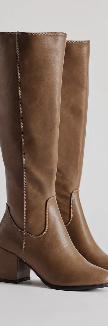 Uptown Girl Block Heel Boots