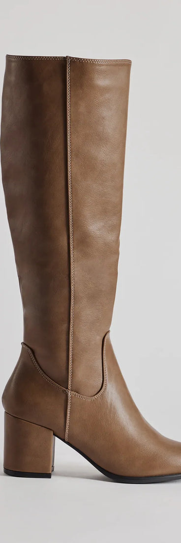 Uptown Girl Block Heel Boots