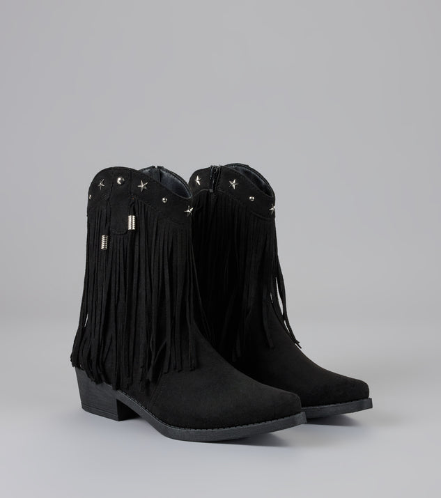 Shop Windsor Fringe Flirt Studded Cowboy Boots Online – Trendy & Affordable Fashion