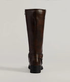Edgy Moves Under-The-Knee Moto Boots