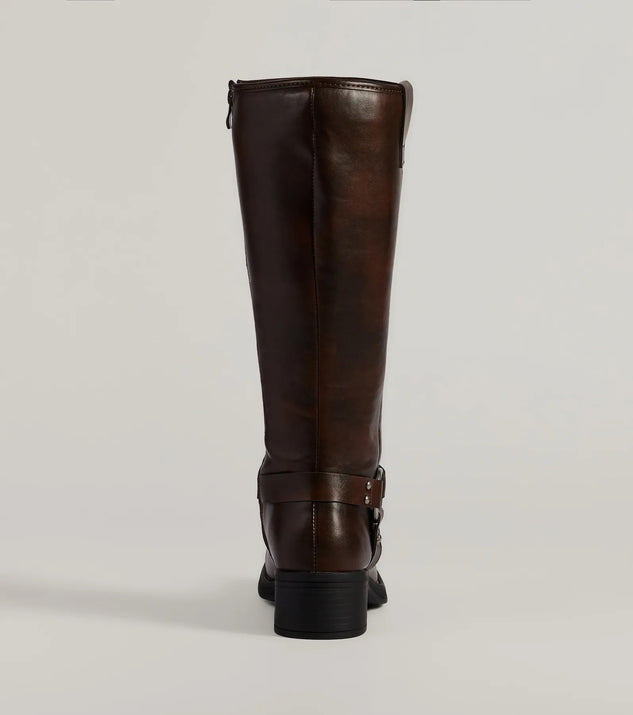 Edgy Moves Under-The-Knee Moto Boots | Windsor