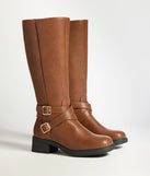 Effortlessly Edgy Under-The-Knee Boots