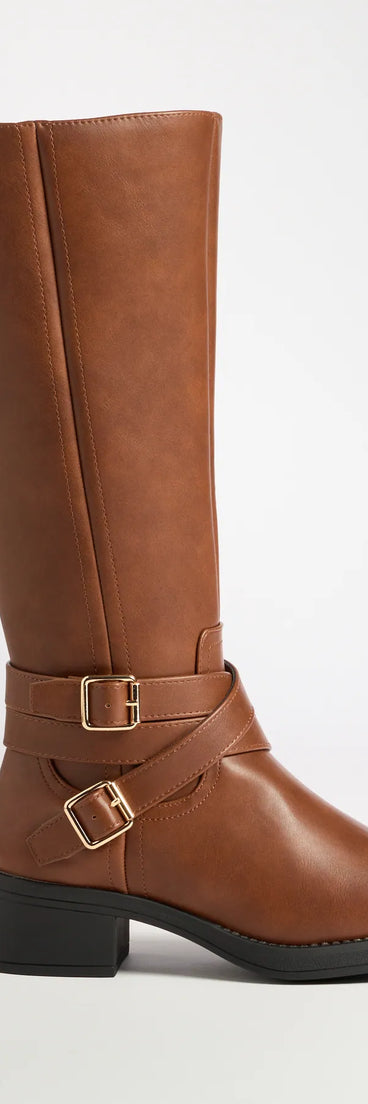 Effortlessly Edgy Under-The-Knee Boots