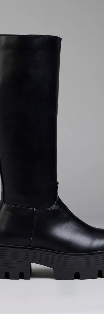 Edgy Essential Platform Lug Boots