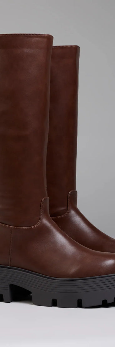 Edgy Essential Platform Lug Boots