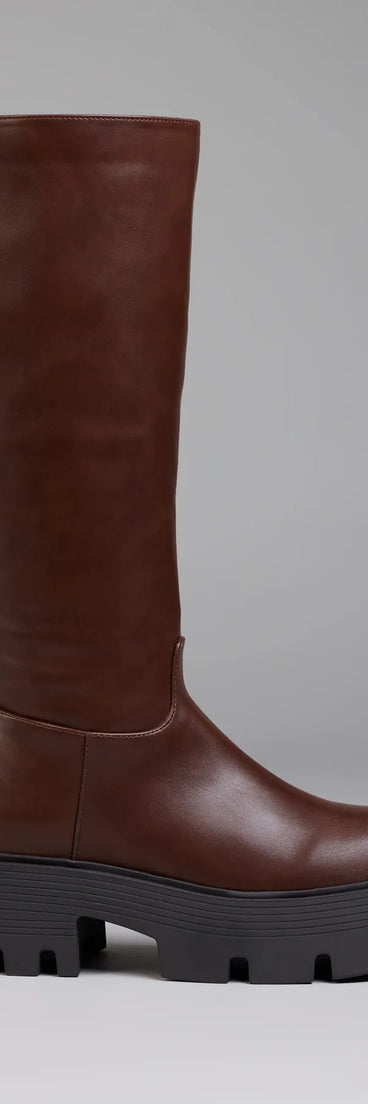 Edgy Essential Platform Lug Boots