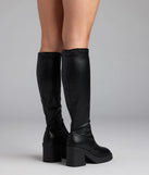 Step Out Platform Block Heel Boots