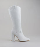 Chic Girl Era Pearl Knee-High Boots