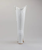 Chic Girl Era Pearl Knee-High Boots