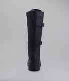 Serve and Slay Under The Knee Combat Boots