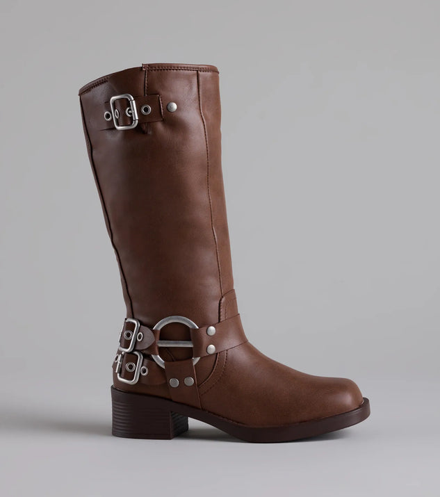 [NACHE] SQUARE TOE BOOTS /追跡付 Totally Edgy Buckled Square Toe Boots | Windsor