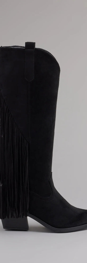 Trendy Strut Fringe Western Boots