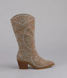 Glam Strut Rhinestone Cowboy Boots