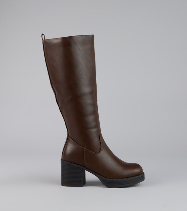 Retro Rise Knee High Platform Boots