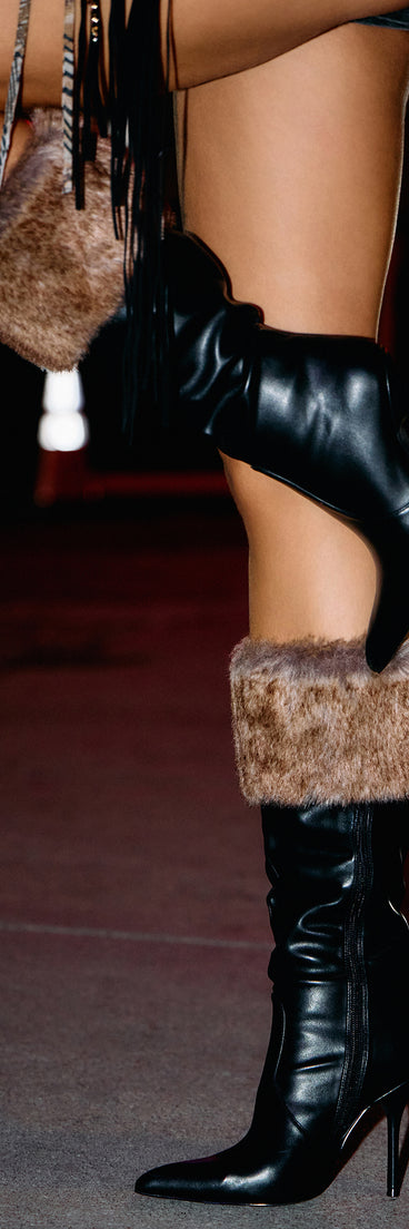 Night Luxe Faux Fur Stiletto Boots