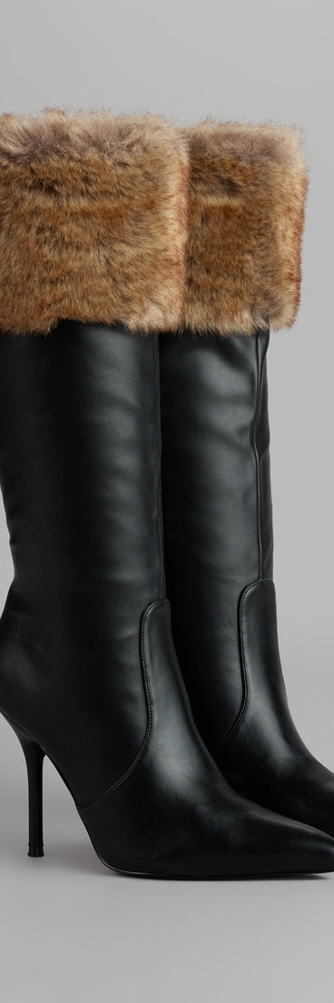 Night Luxe Faux Fur Stiletto Boots