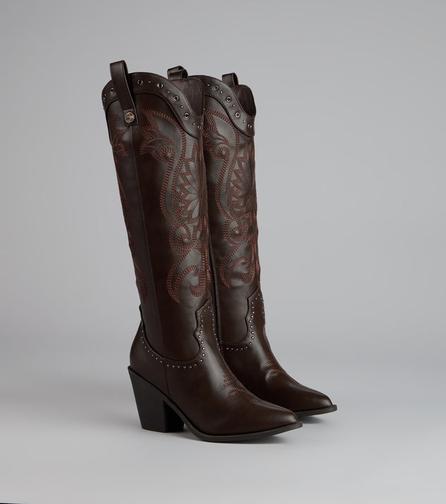 Ride or Shine Studded Cowboy Boots