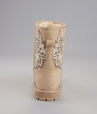 Western Chill Embroidered Suede Boots