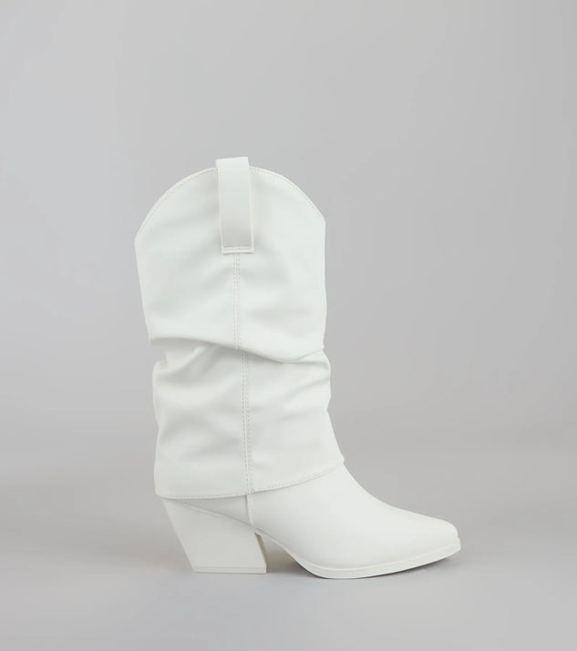 Cowgirl Off Duty Fold Over Western Boots | Windsor
