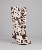 Street Rodeo Cow Print Boots