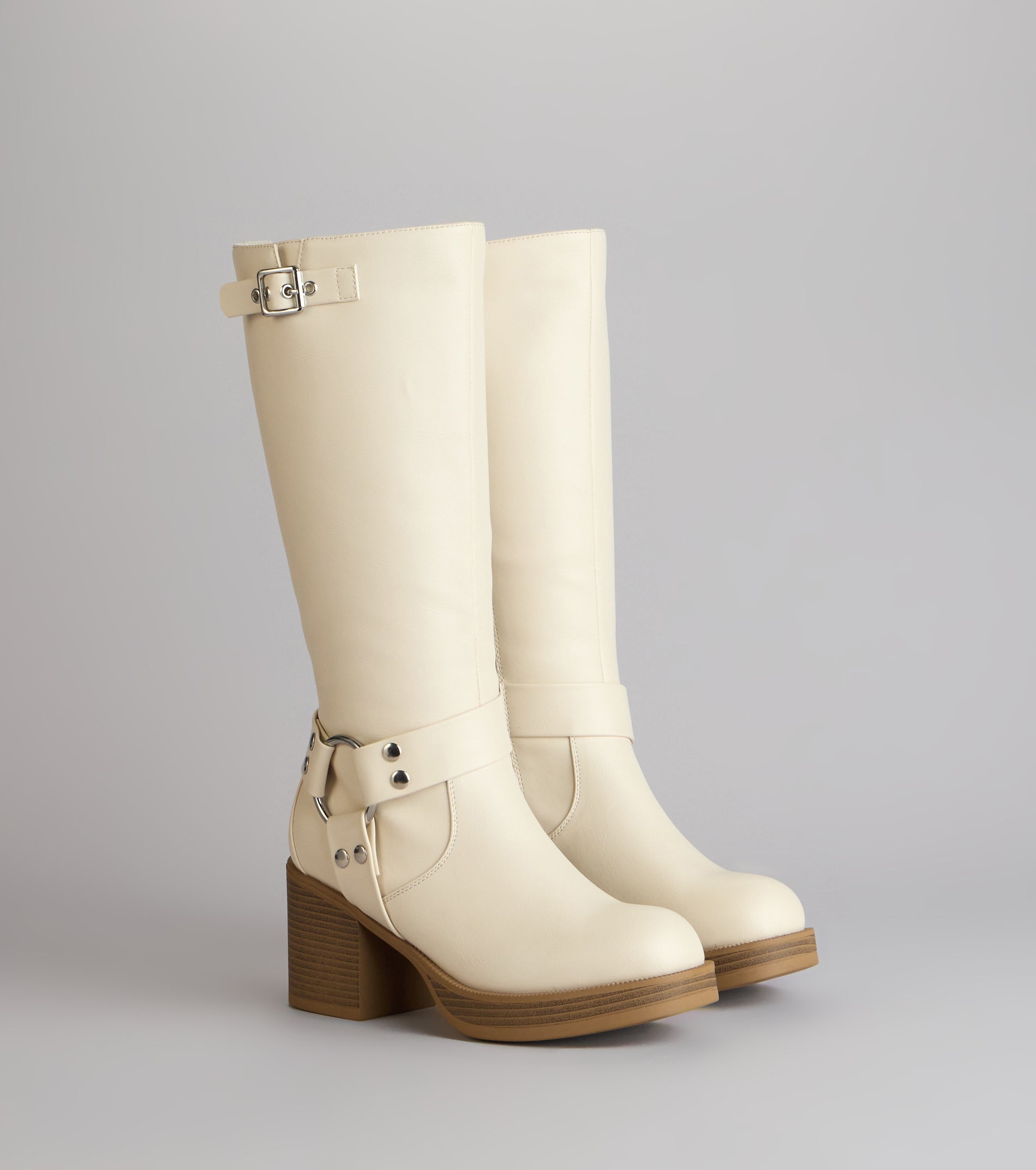 Sleek Strut Under-The-Knee Moto Boots | Windsor