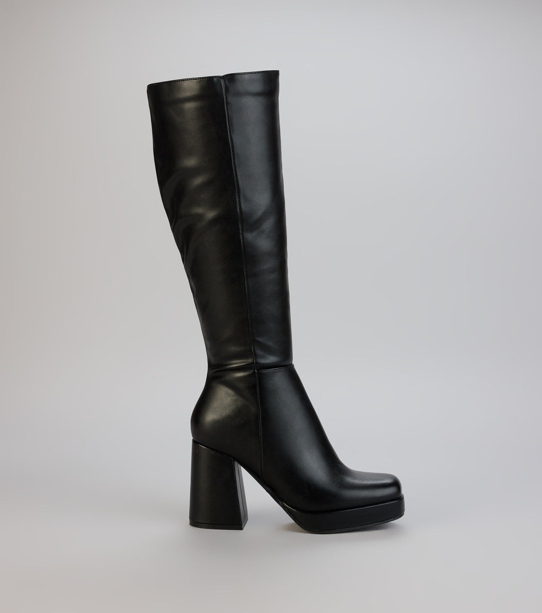 Icon Status Platform Knee Boots & Windsor