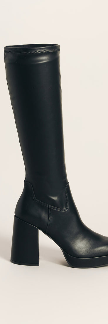 Strut Intent Faux Leather Boots