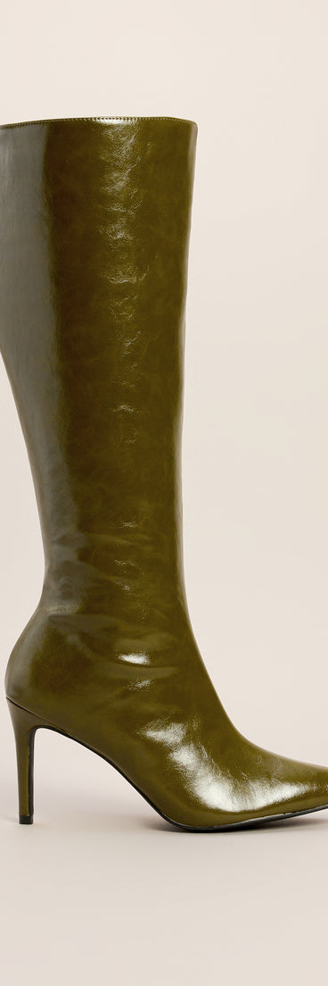 Sharp Intentions Stiletto Knee-High Boots