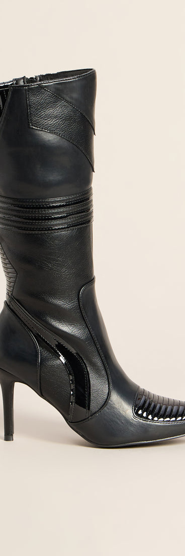 No Speed Limit Moto Knee-High Boots